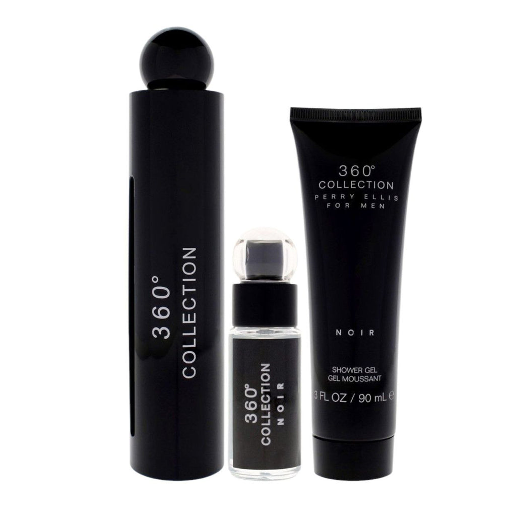 🖤 ESTUCHE 360° COLLECTION NOIR DELUXE – PERRY ELLIS FOR MEN (3 PIEZAS)