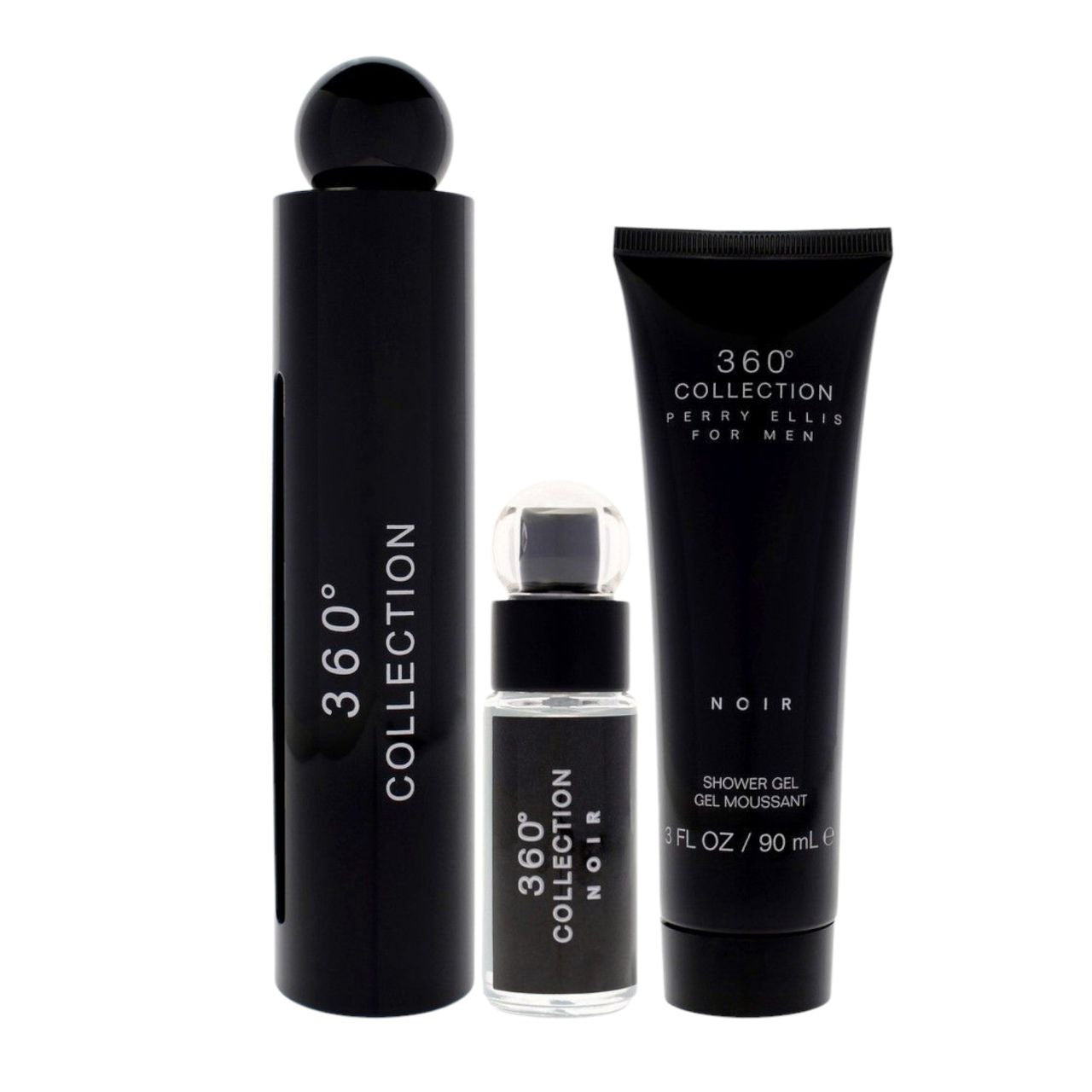 🖤 ESTUCHE 360° COLLECTION NOIR DELUXE – PERRY ELLIS FOR MEN (3 PIEZAS)