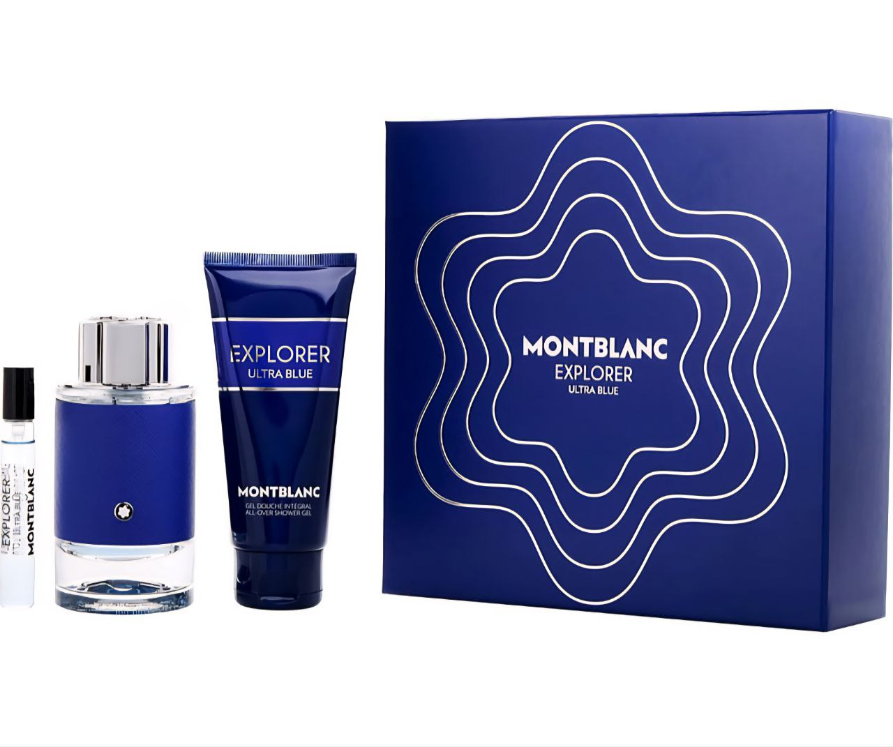 💙 ESTUCHE MONTBLANC EXPLORER ULTRA BLUE – EAU DE PARFUM (3 PIEZAS)